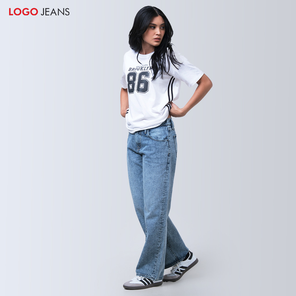 Logo Jeans - Kaos Wanita Callope 12876L4OW