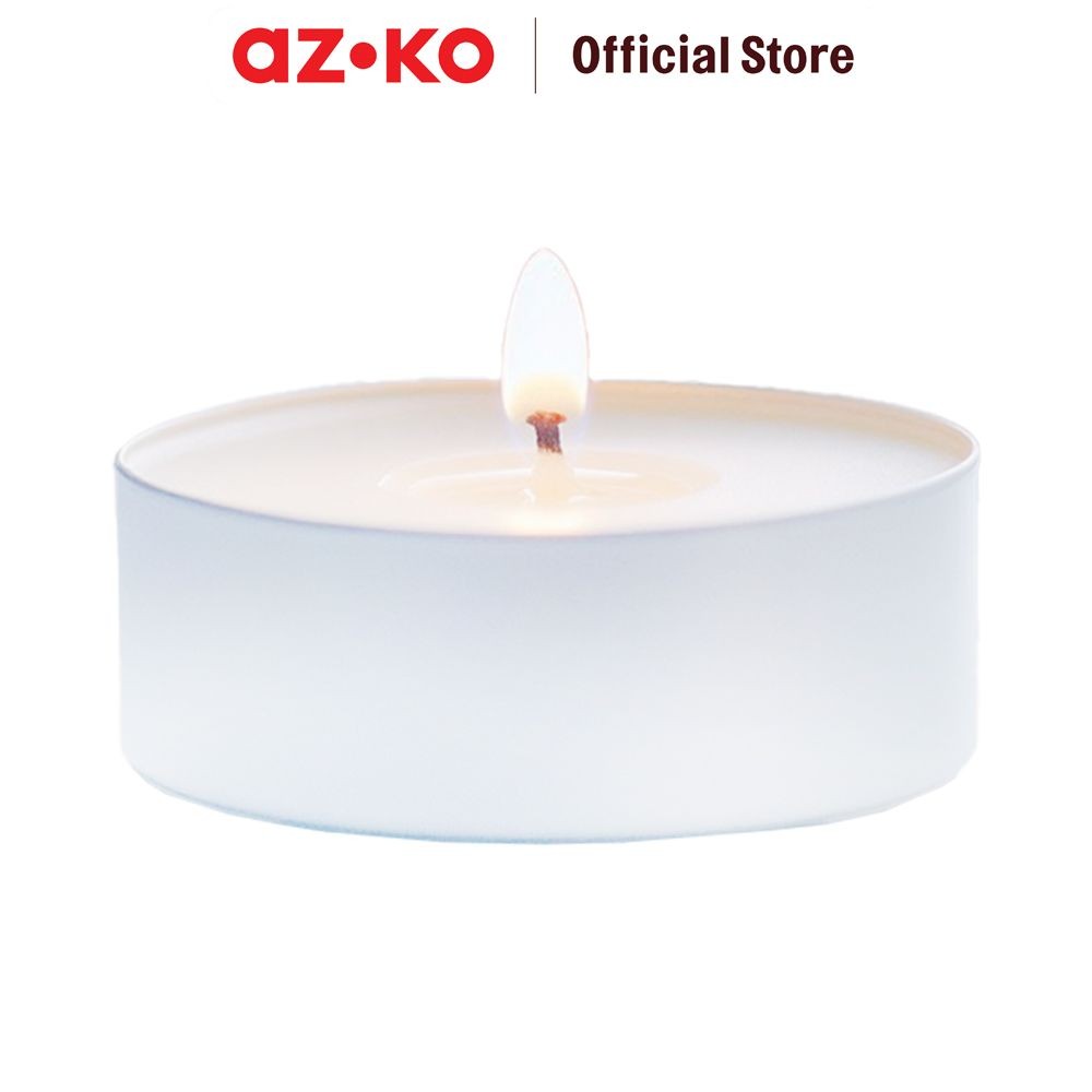 AZKO Breathe Set 100 Pcs Lilin Tealight 6H - Putih Candle Deco Serbaguna Dekorasi Penerangan Lilin T