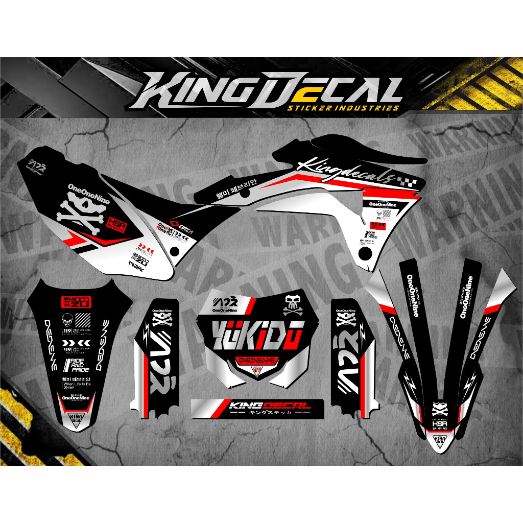 DEKAL / DECAL    KLX GORDON FULL BODY /  GORDON /  STIKER VARIASI KLX GORDON /  KLX