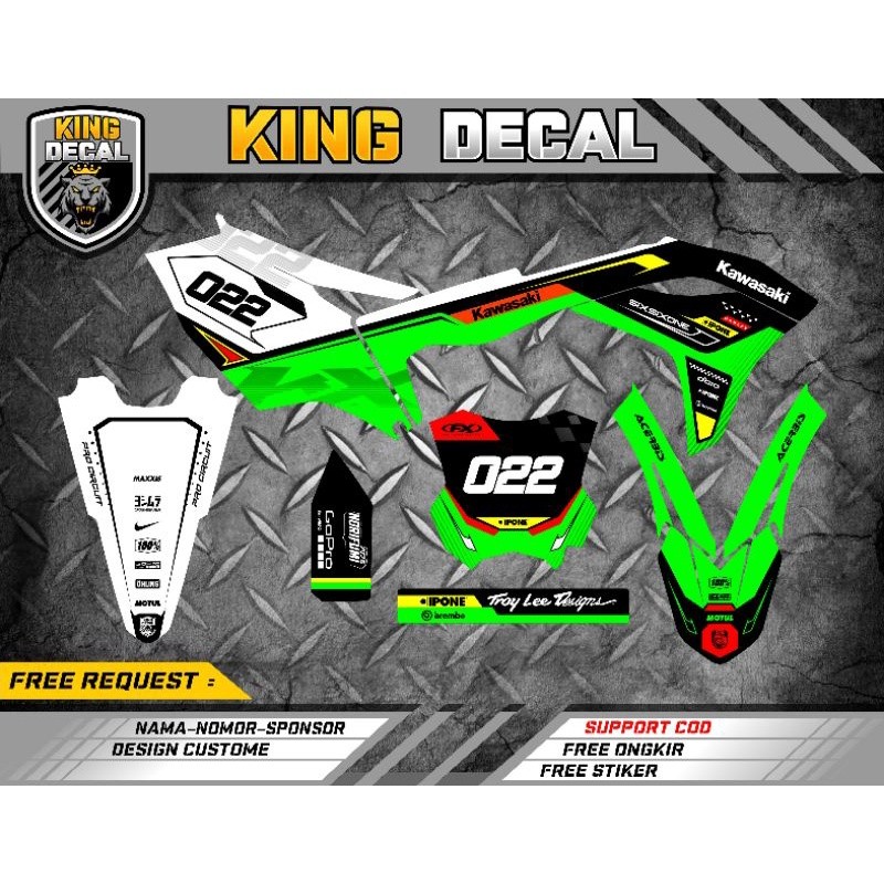 DEKAL MOTOR DECAL KX 250 DECAL KX 450