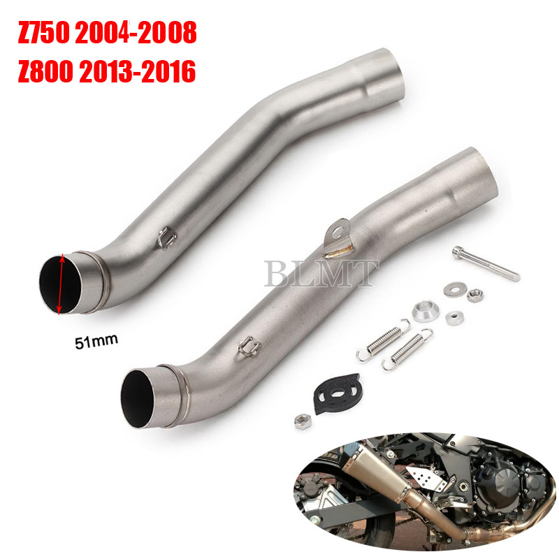 For KAWASAKI Z750 Z 750 2004 - 2008 Z800 Z 800 2013 - 2016 Years fits 51mm Motorcycle Exhaust Muffle