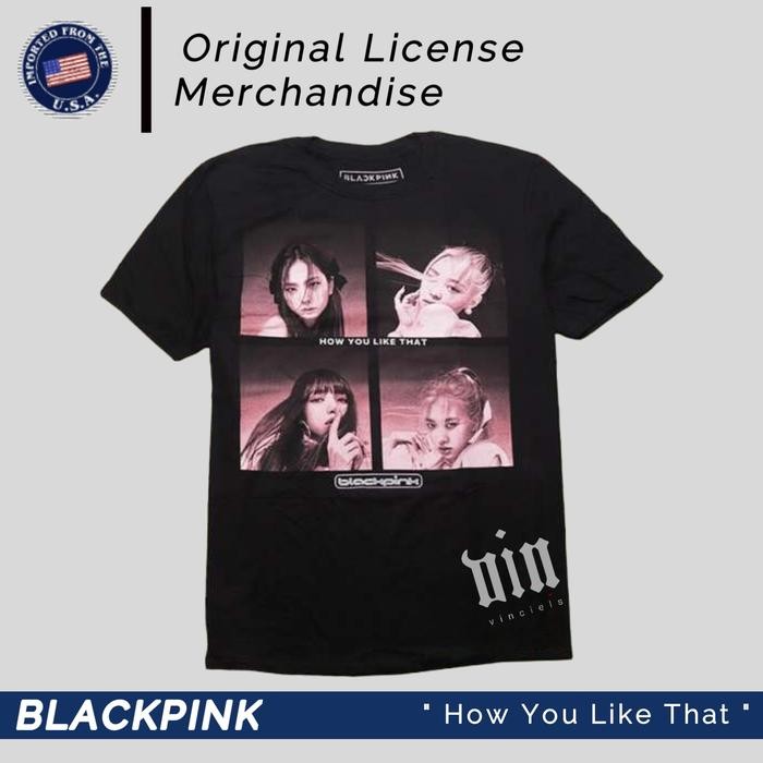 (COD) Blackpink - How you like that Tshirt kaos Original Official Tag Import - S