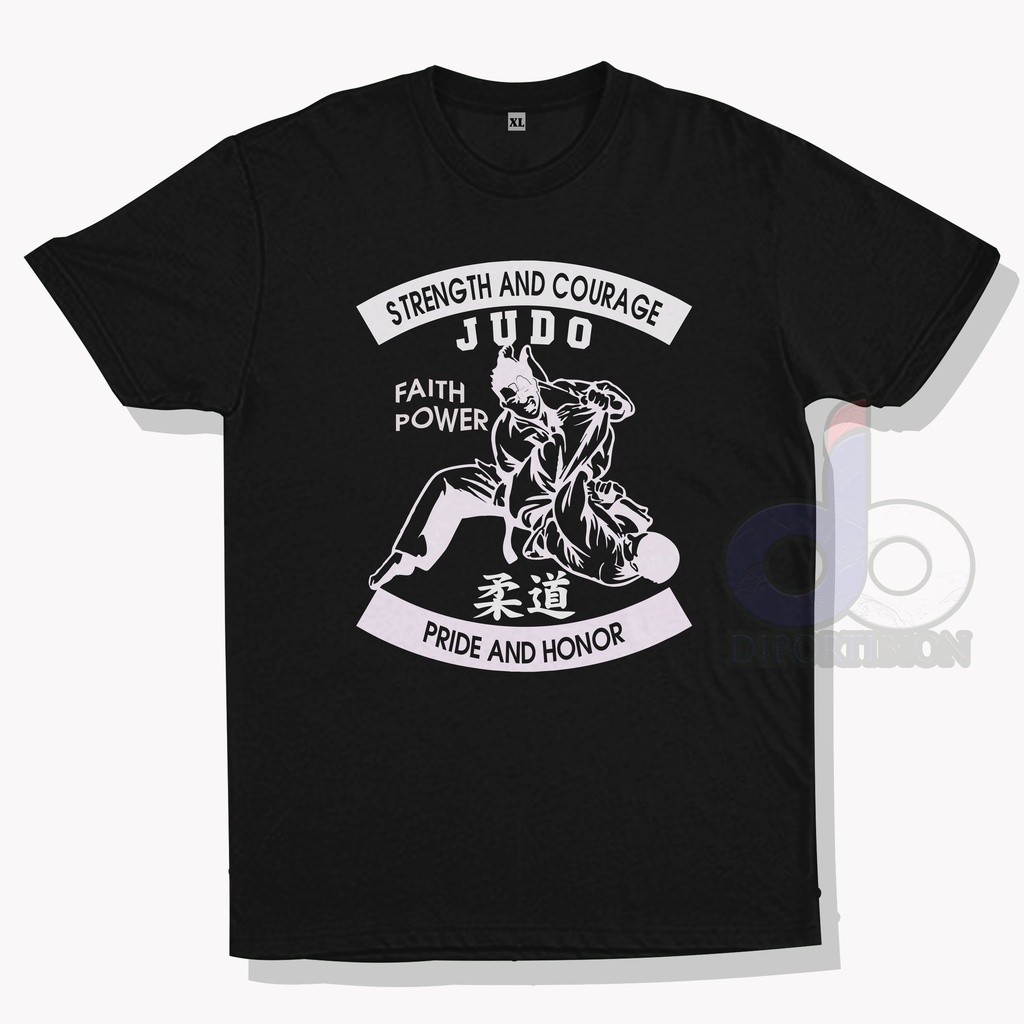 KAOS DISTRO JUDO FAITH AND POWER LENGAN PENDEK / JUDO KAOS LENGAN PENDEK