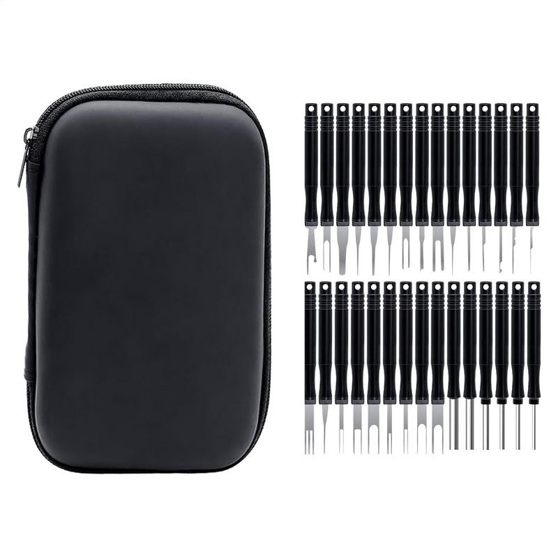 30pcs Terminal Removal Tool Kit Connector Pin Removal Tool Pin Connector Removal Tool Car Optional W