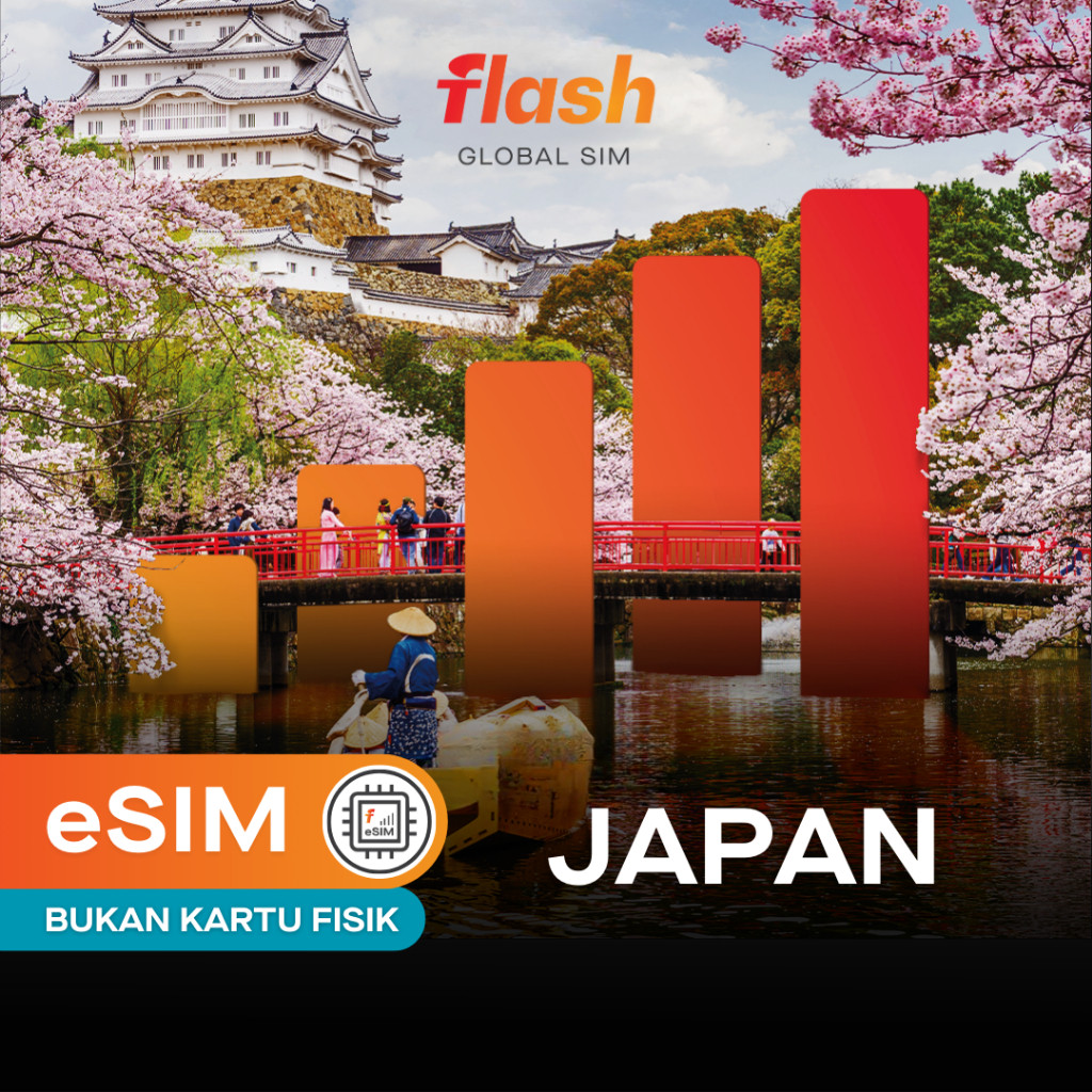 eSIM Japan Full Unlimited Flash Global SIM (eSim Jepang)
