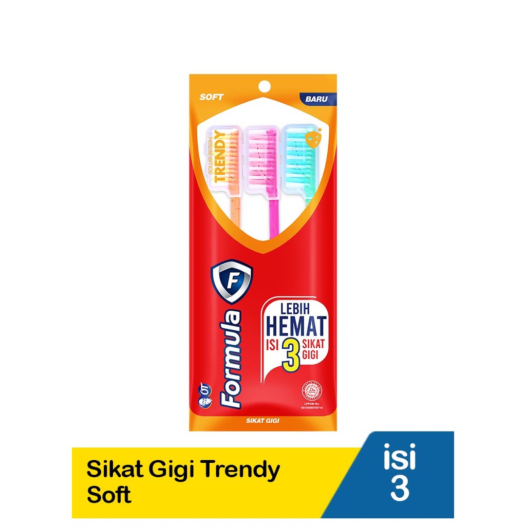 FORMULA SIKAT GIGI TRENDY 3'S SOFT