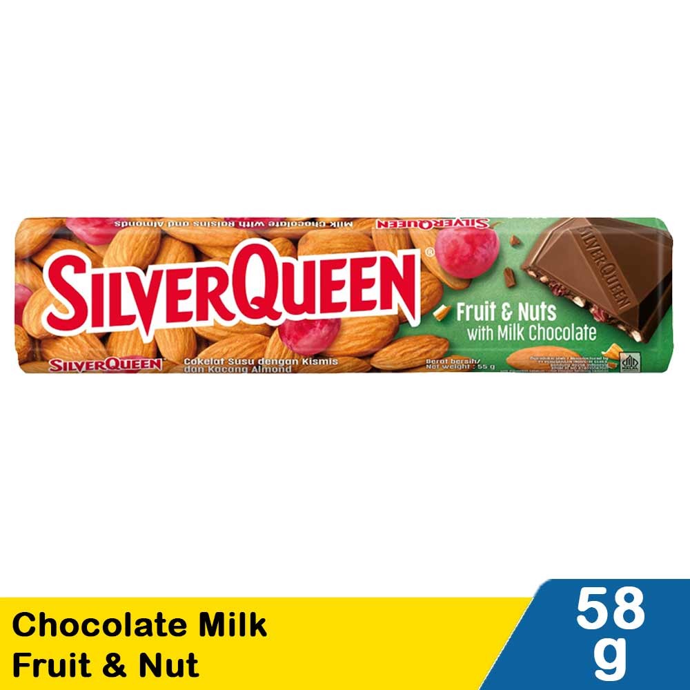 SILVER QUEEN CHOCOLATE MILK FRUIT & NUT 55g