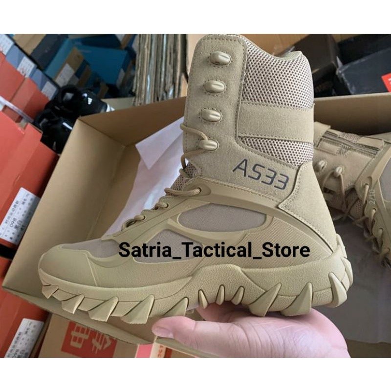 TACTICAL ELITE A533 Sepatu Tactical PDL Tinggi 9 Inci Pria dengan Resleting Samping Tersedia Ukuran 