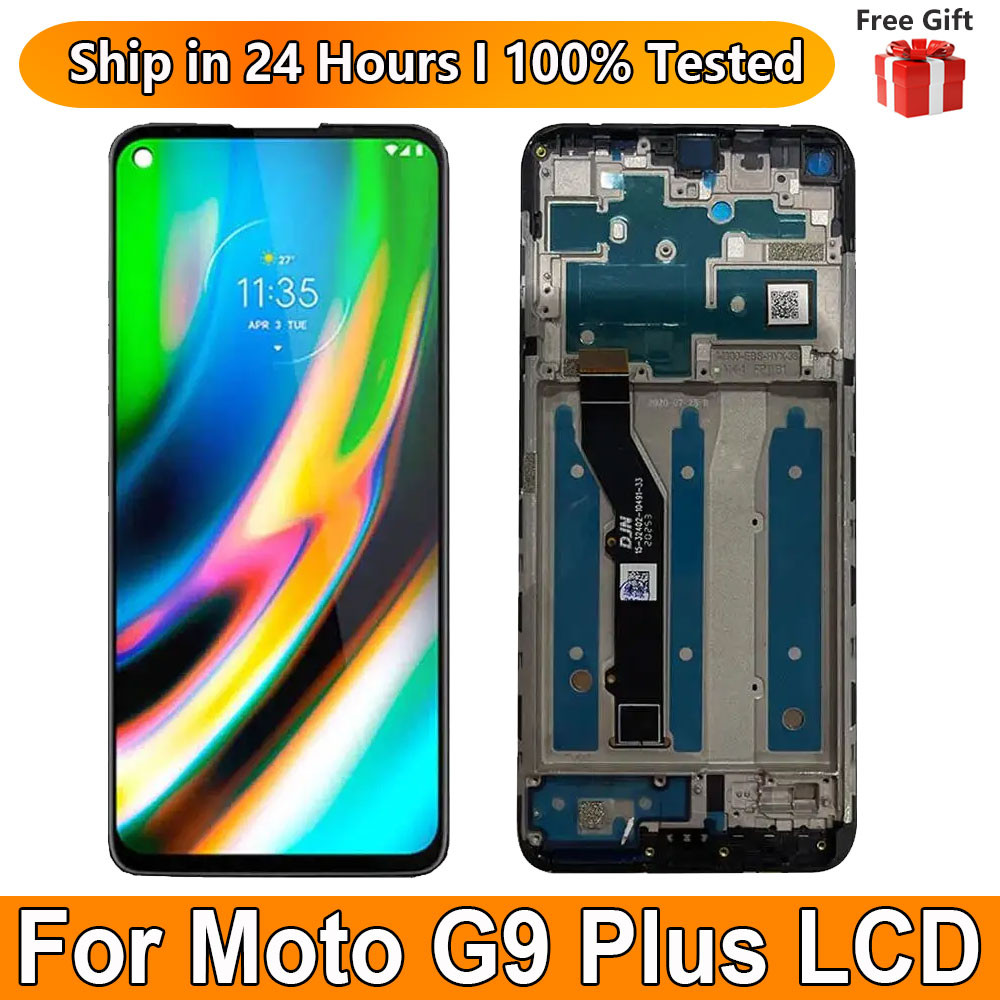 6.81"For Motorola Moto G9 Plus LCD splay Screen Sensor Panel giziter Assembly For Motorola Moto G9 P