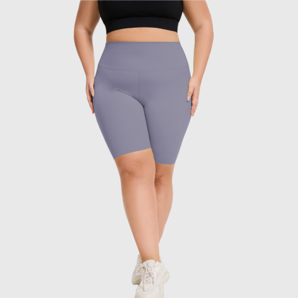 Lush Lab Store LACENSPORT - Adelle Short Legging Celana Olahraga Big Size Wanita Pendek Gym Workout