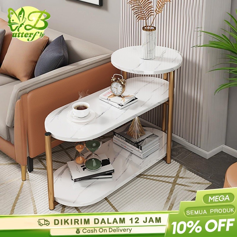Meja Nakas Meja Minimalis Bufet Marmer Kemewahan Ringan Meja Ruang Tamu Tempat Tidur Meja Tamu Meja 