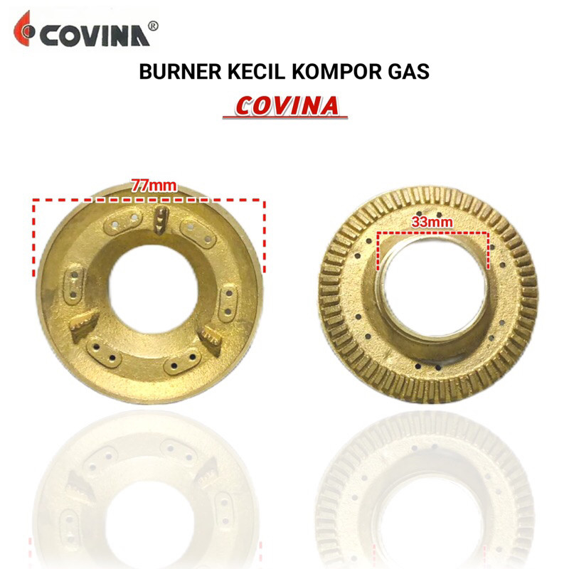 Burner Covina Kecil Kuningan Kompor Gas Covina Kecil