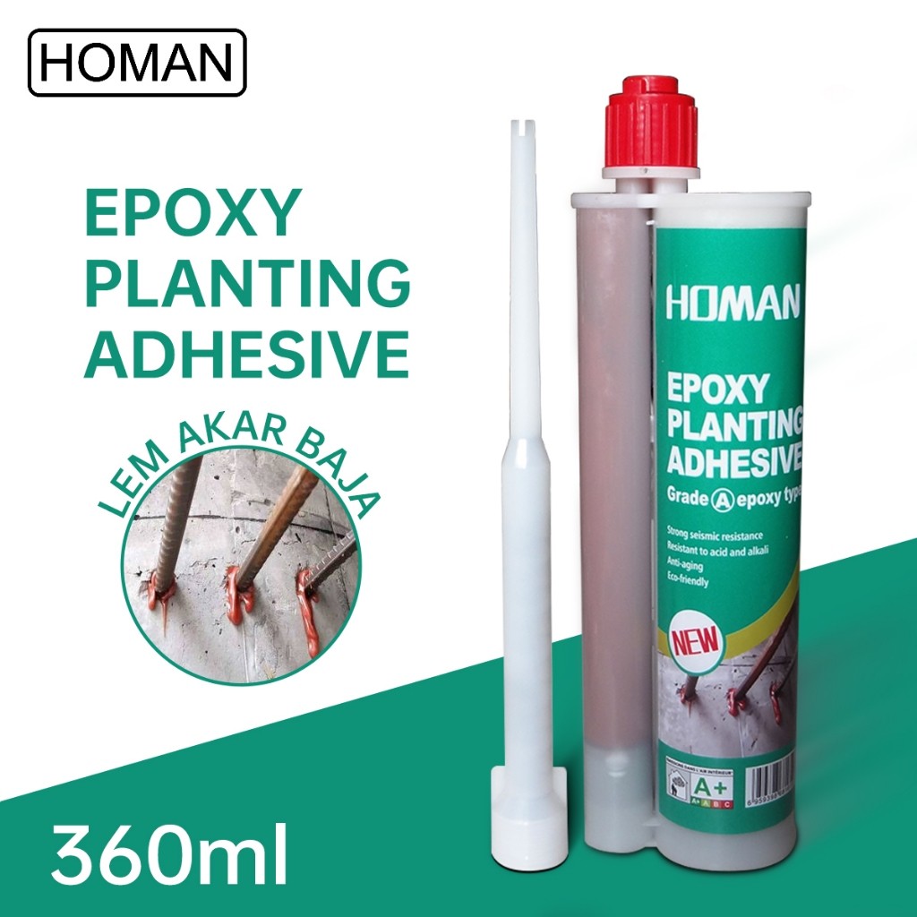 HOMAN Lem beton dinding jangkar kimia Lem akar baja Lem beton 360ml