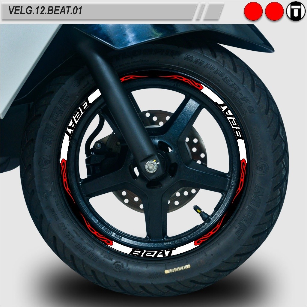 STICKER VARIASI VELG MOTOR SEMUA TYPE RING 12 BEAT VELG.12.BEAT.01