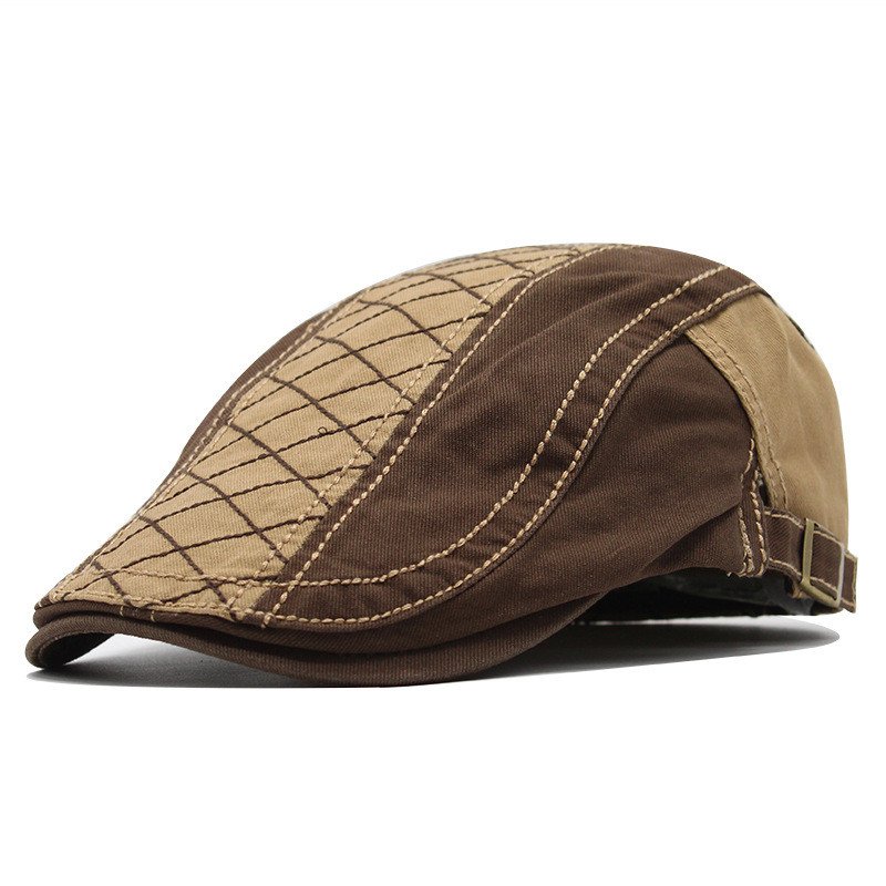 Newsboy Cap Men's Hats Retro Berets Hat for Women Cotton Visors Embroidery Letter Flat Caps Artist P