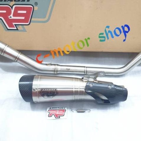 Knalpot R9 H2 SS R15 New V3 V4/Mt15/Xsr/Cb150R/Cbr150R New K45R K46 / Cbr 150 Lokal K45 / Satria Fu/