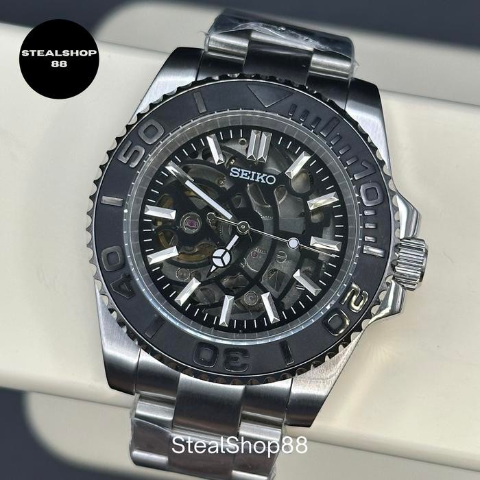 Seiko YachtMaster Skeleton NH70 Silver