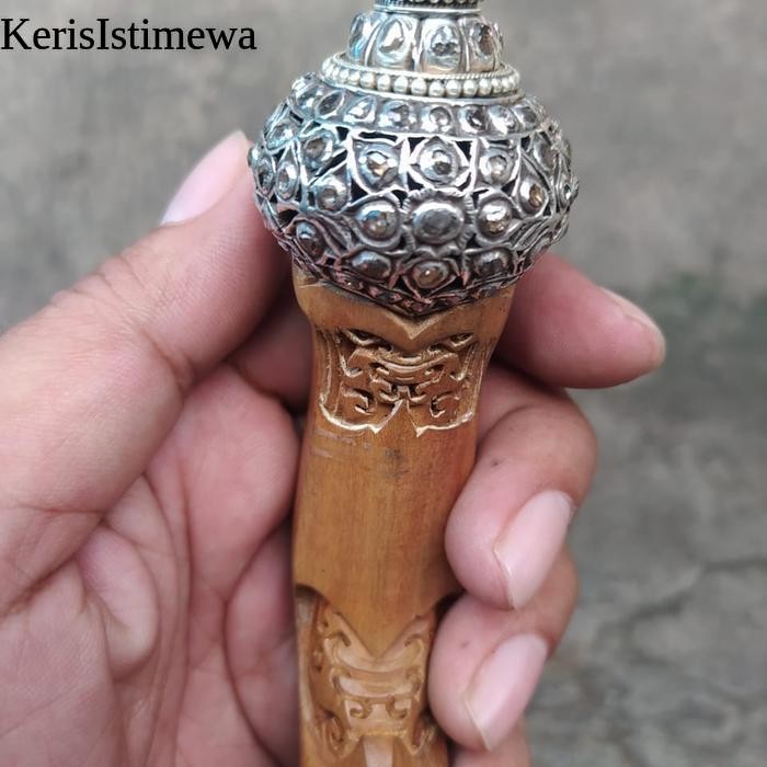 Mendak Selut Keris + Deder Keris Bahan Perak Mata Inten Kayu Cendana J KIS15