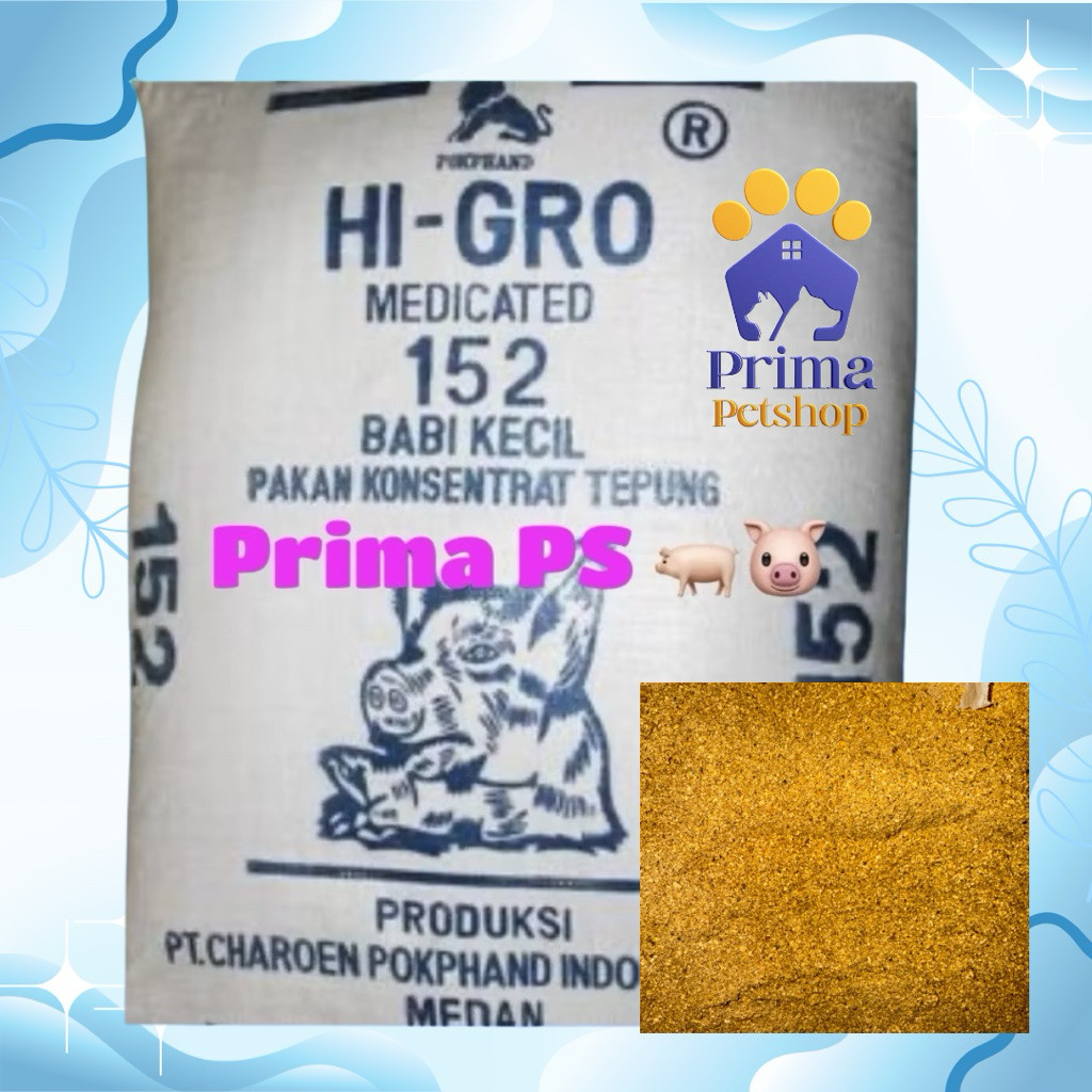 Makanan PAKAN  babi 152 Pakan konsentrat tepung 1kg