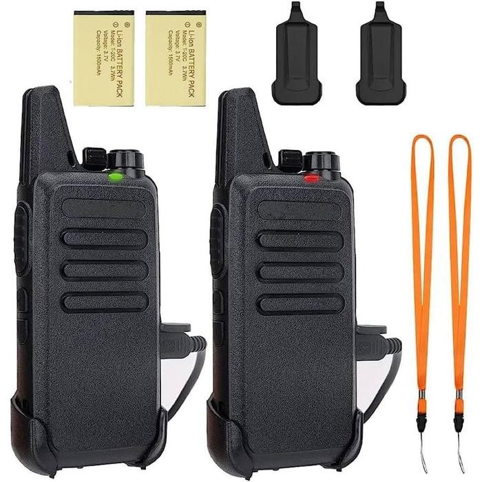[VELFOX] HT T20 C1 Walkie Talkie Portable 2Pcs Handy Talky UHF Wlan Two Way Walky Talky dengan Charg