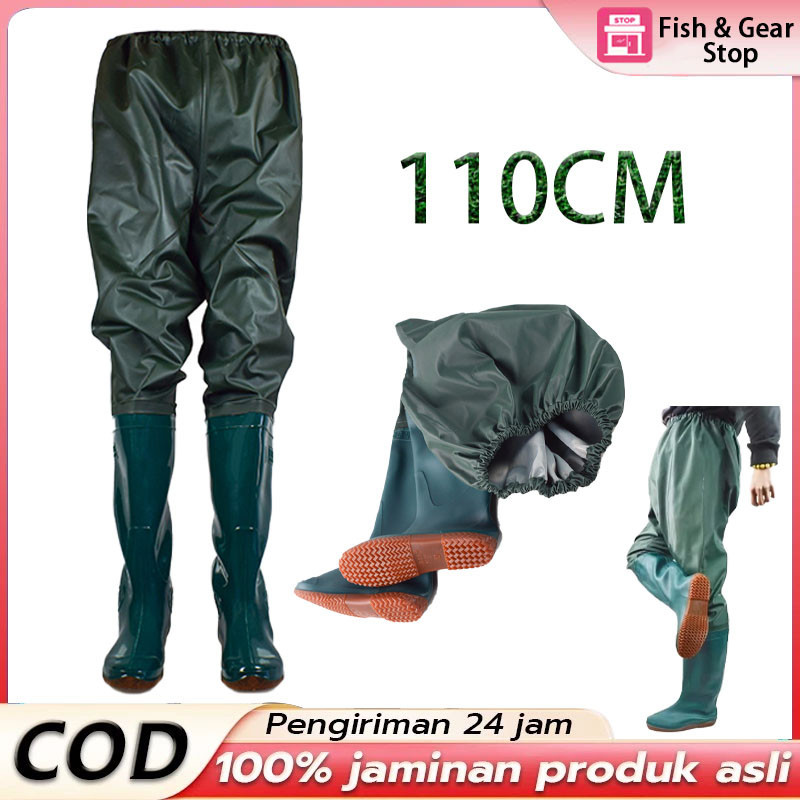 Pria Wanita Sepatu Boot Celana Sawah Petani Panjang 110cm Siput Elastis  anti lumpur/air dan gigitan