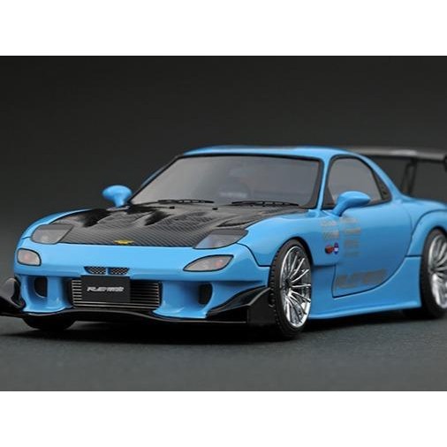 IGNITION MODELS DIECAST 1/43 MAZDA RX-7 FD3S AMEMIYA LIGHT BLUE