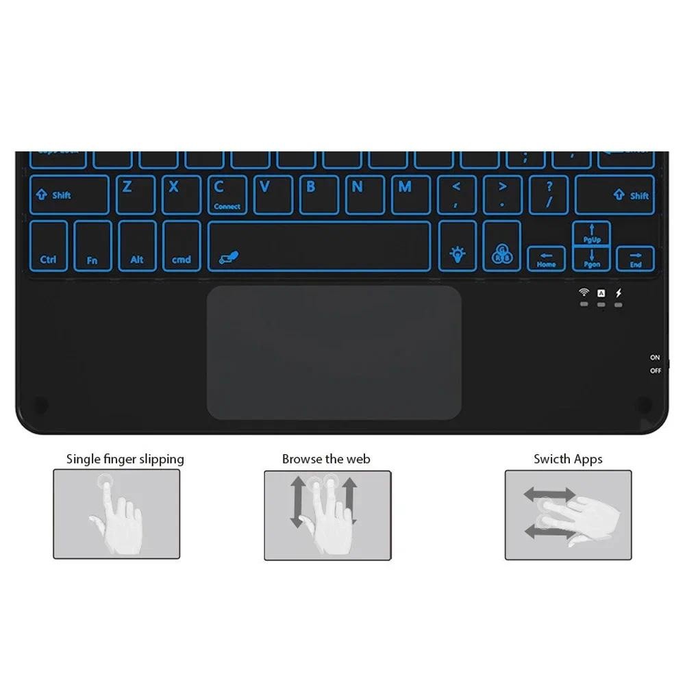 Case for Redmi Pad Pro 12.1 Inch,Bluetooth Keyboard cover for  POCO Pad 12.1 Inch 2024 Wireless remo