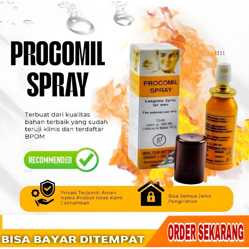 (BISA COD) PROCOMIL SPRAY /100%ORIGINAL/OBAT OLES SEMPROT HERBAL VITALITAS PRIA ASLI DEWASA ORIGINAL
