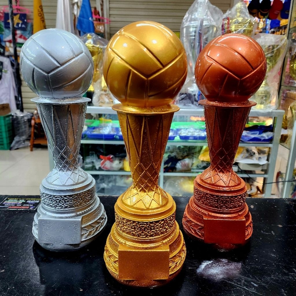 PIALA /TROPHY BOLA VOLI BAHAN RESIN/FIBER