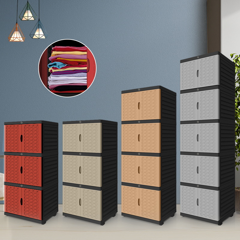 ARFSHOP Lemari Plastik Pakaian/loker plastik /Lemari Pakaian Plastik  5 Susun