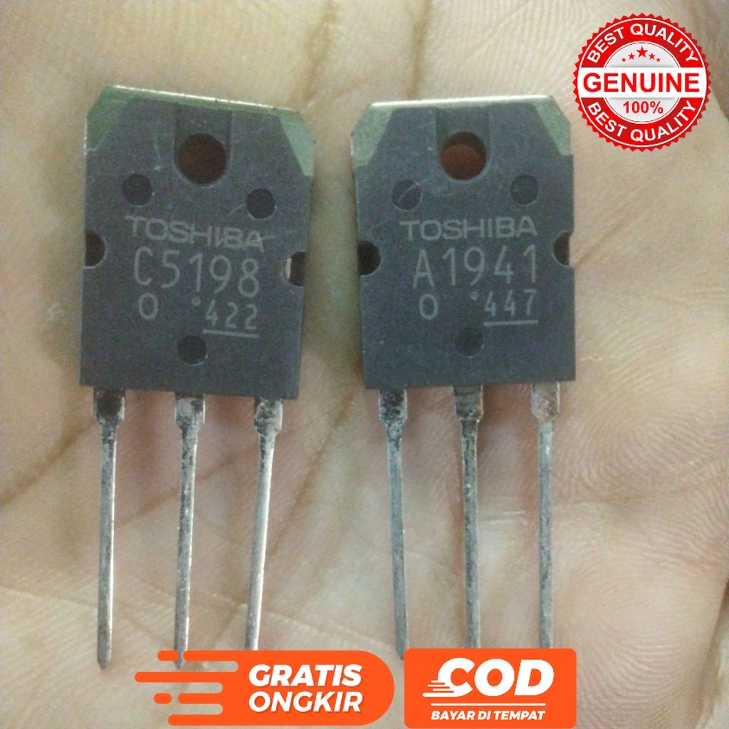 TRANSISTOR FINAL TOSHIBA A1941 C5198 A 1941 C 5198 ORIGINAL
