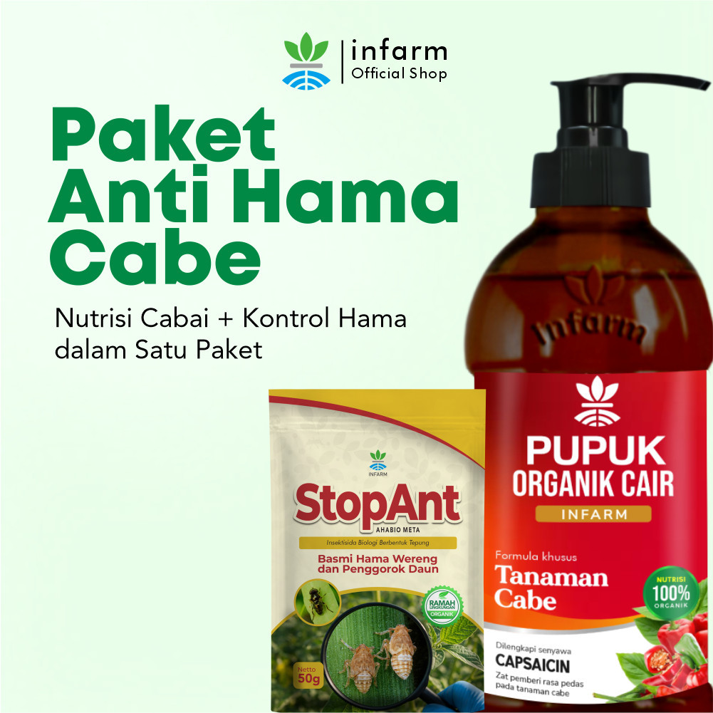 Paket ANTI HAMA CABE Infarm, Paket Basmi Hama Tanaman Cabe Ampuh Usir Hama Semut