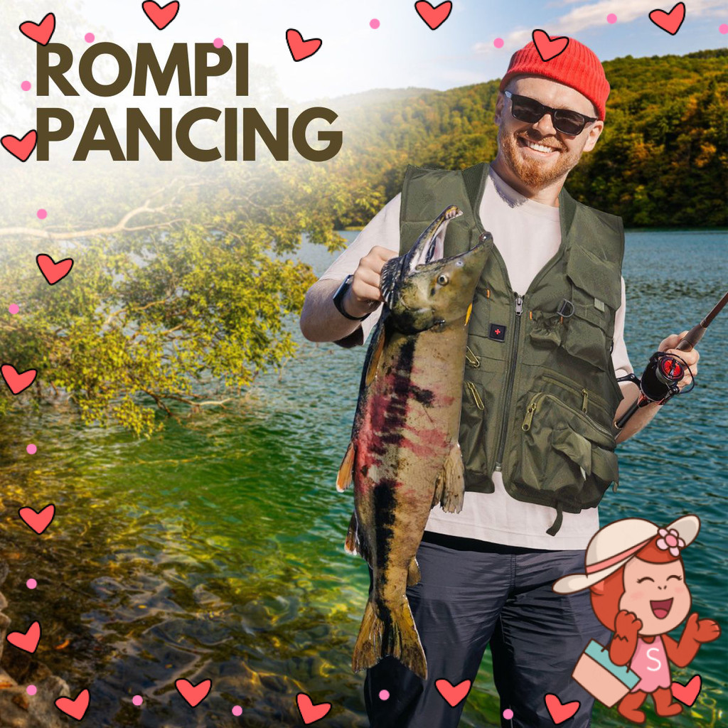 Deukio Rompi Pancing Fishing Vest Quick Dry Jacket XL - GDS09