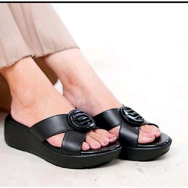 sandal wedges wanita Pollux wpodq59