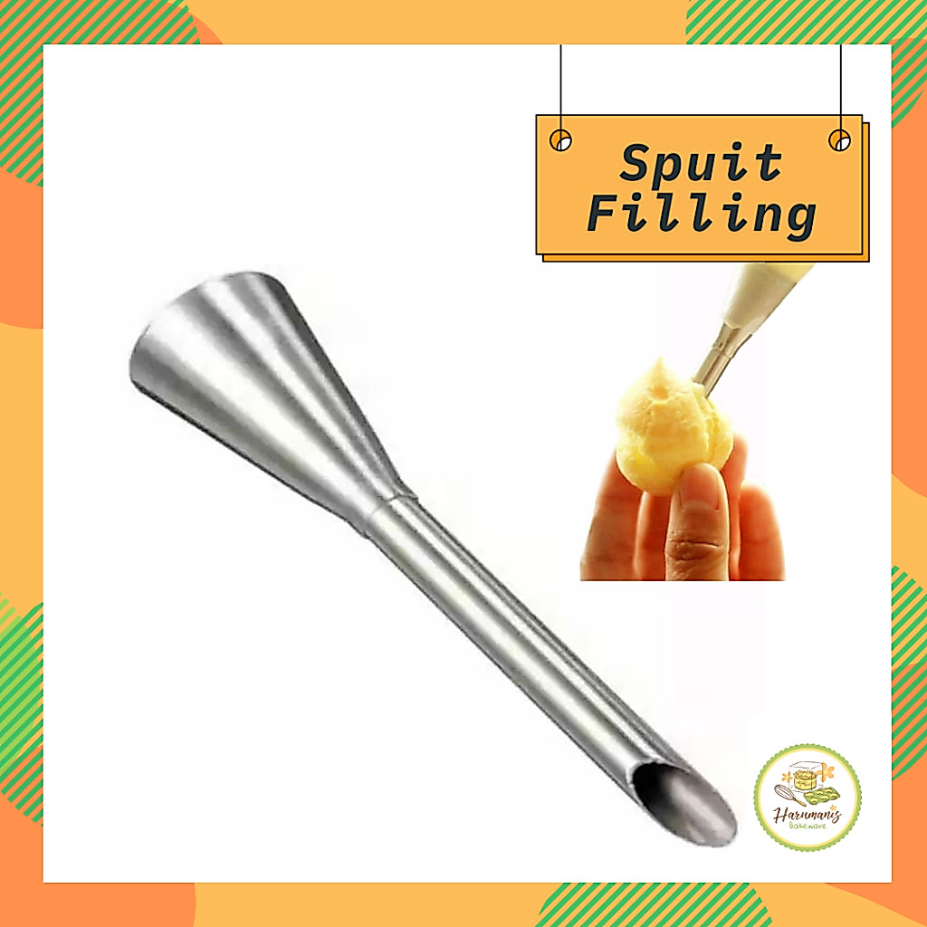 Spuit Filling Puff Nozzle Untuk Isian Pengisi Krim Vla Selai Kue Sus Spuit untuk memasukan filling /
