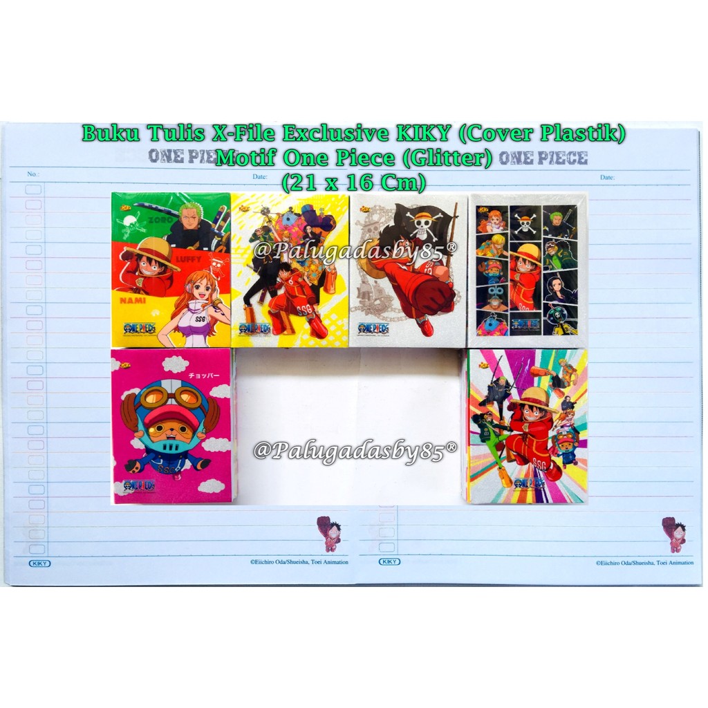 (1 Biji) Buku Tulis KIKY X-File Exclusive 56 Cover Plastik + Glitter / Kiky 56 X-File (1 Biji)