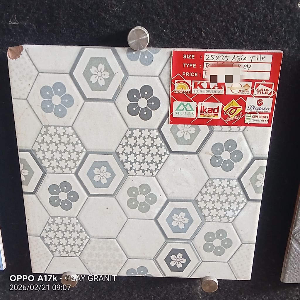 Keramik 25x25 asia tile ltr