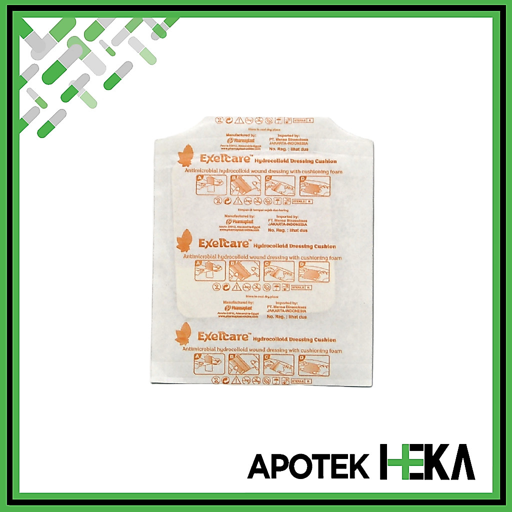 Exelcare Hydrocolloid Dressing Cushion 10x10cm Satuan 1 pc - Wound Dressing