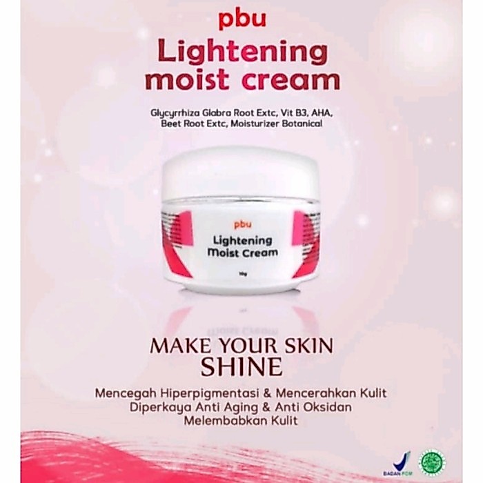 pbu lightening moist cream