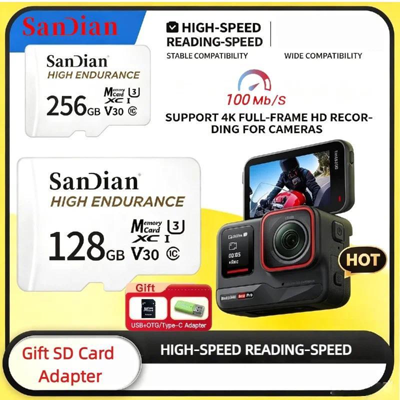Kartu Memori Flash Micro TF SD Asli Class10 256GB 128GB Performa Tinggi Mini SD TF Card U3 A2 4K unt