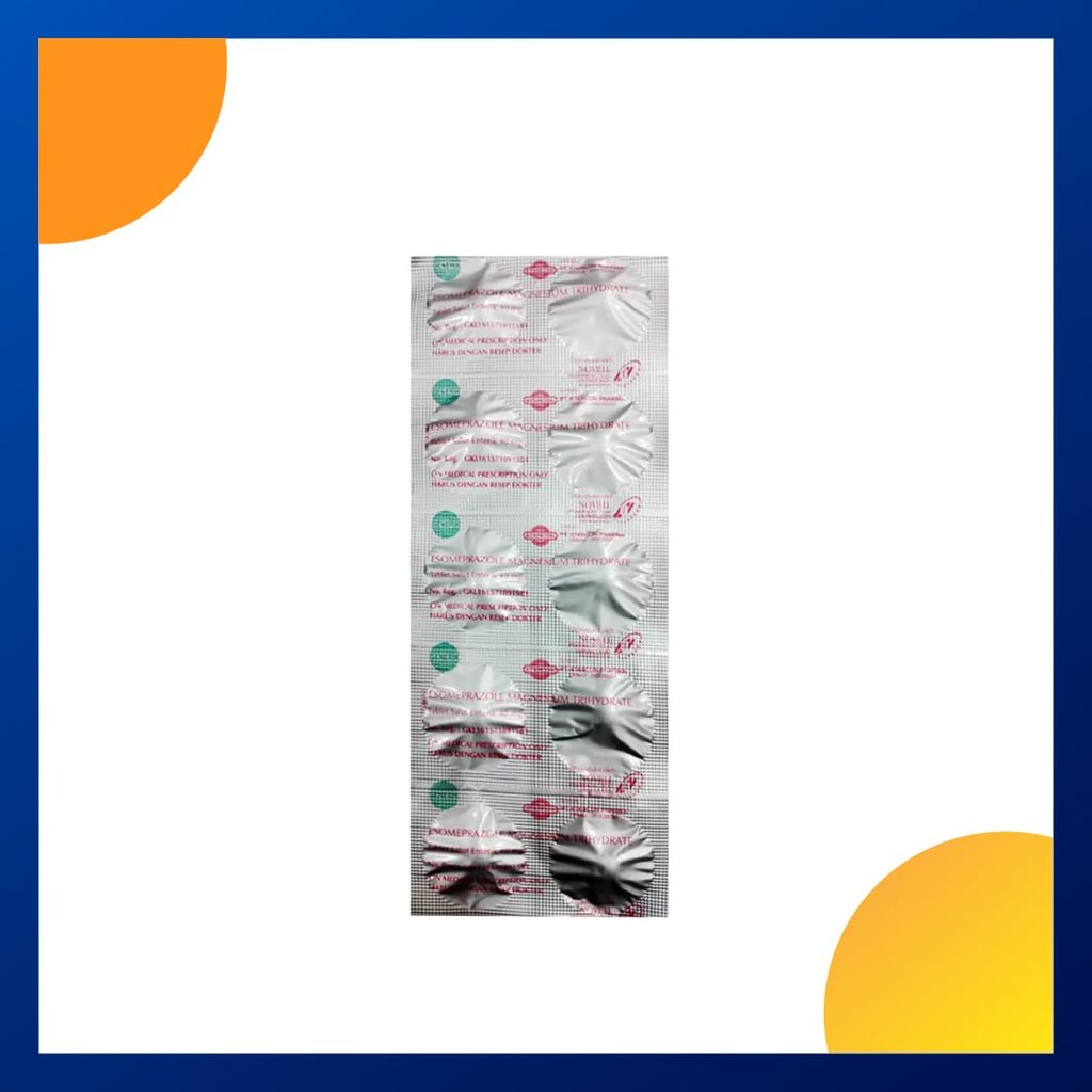 ESOMEPRAZOLE GENERIK_01 40 MG 1 STRIP @ 10 TABLET SALUT ENTERIK
