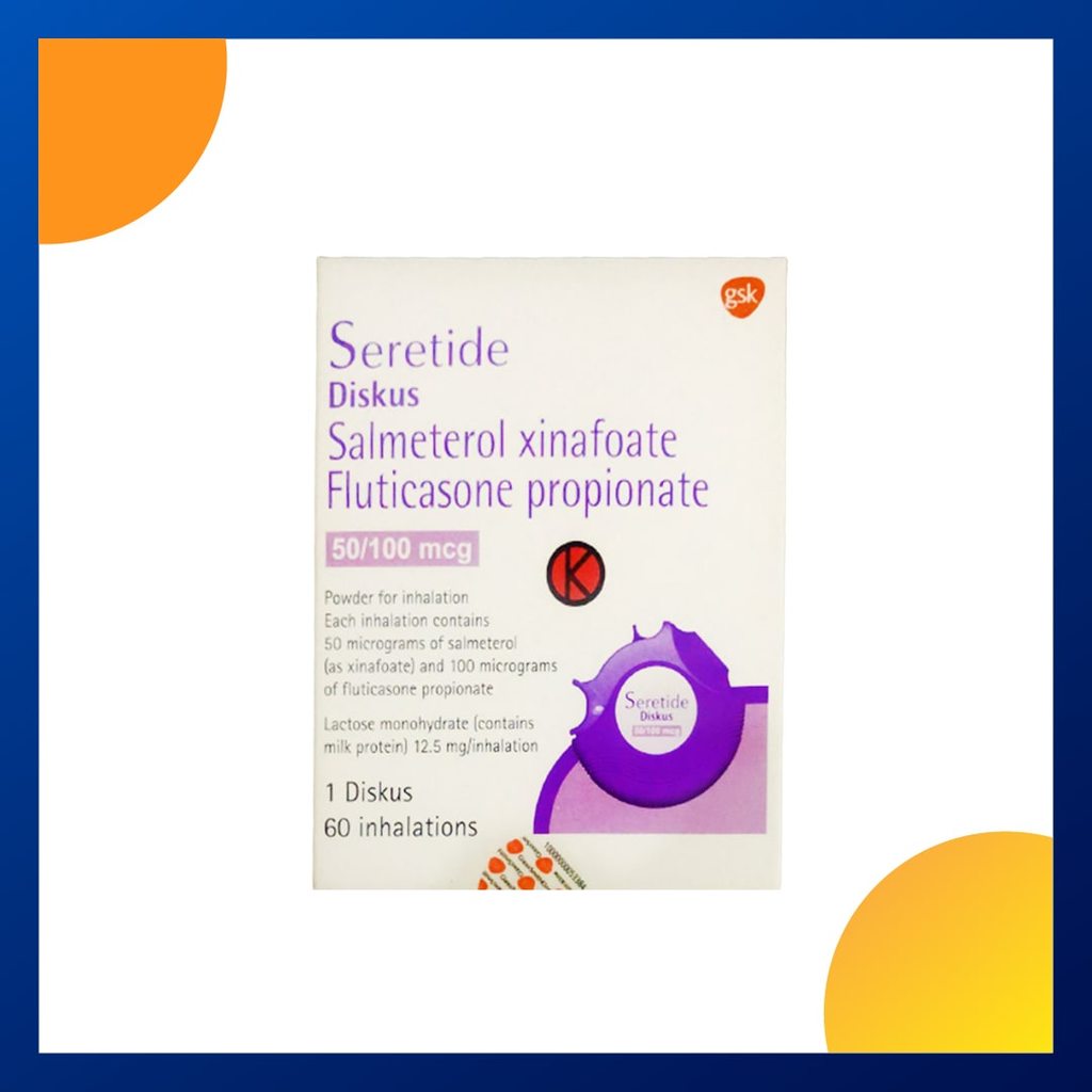 SERETIDE DISKUS 50/100 INHALER 1 DISKUS @ 60 DOSIS