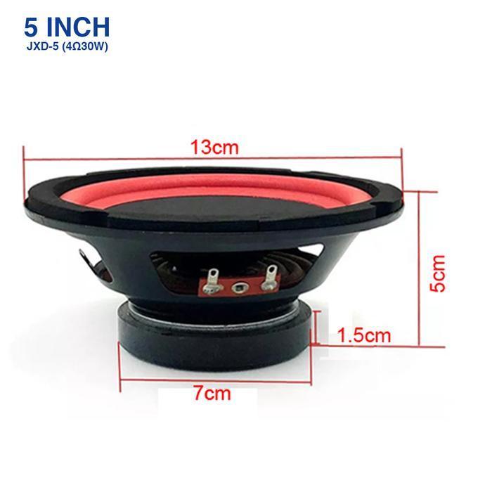 Speaker bergaransi woofer 5 inch & Subwoofer 5,25 inch magnet besar 30w extra bass - Woofer 5"