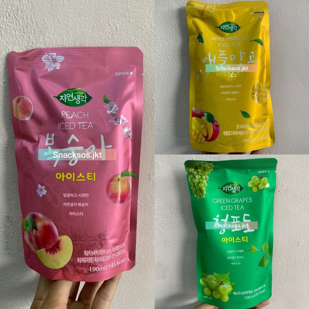 THINK NATURE APPLE MANGO ICED TEA / GREEN GRAPES / PEACH KOREA