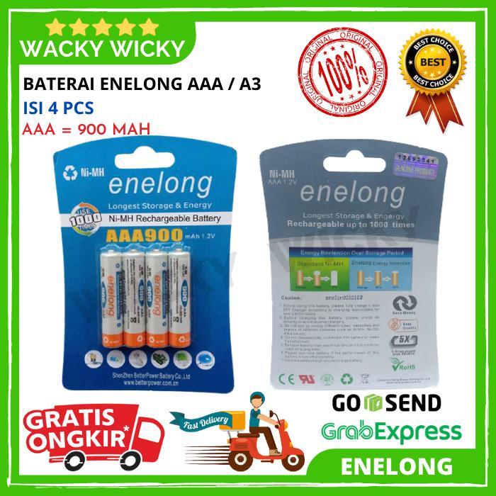 Batre Baterai Charger Casan Eneloop Enelong AA 2100 MAH / AAA 900 MAH - A3 900 MAH