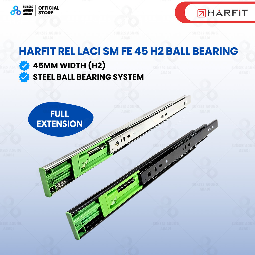 Rel Laci Hidrolik Harfit Soft Close - Rel Laci Slow Motion Premium