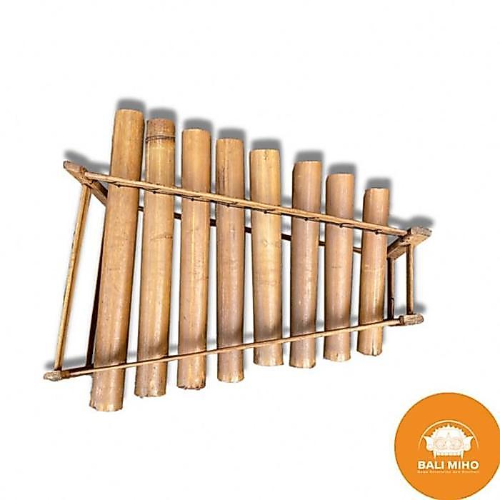 SALE Rindik Bambu Bali Mainan Rindik Tingklik Bambu Alat Musik Bambu - 8 Bambu Polos