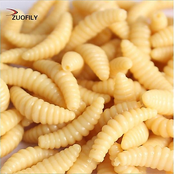 10Pcs Umpan Pancing Cacing Tiruan Fishing Soft Lure Worm Silikon