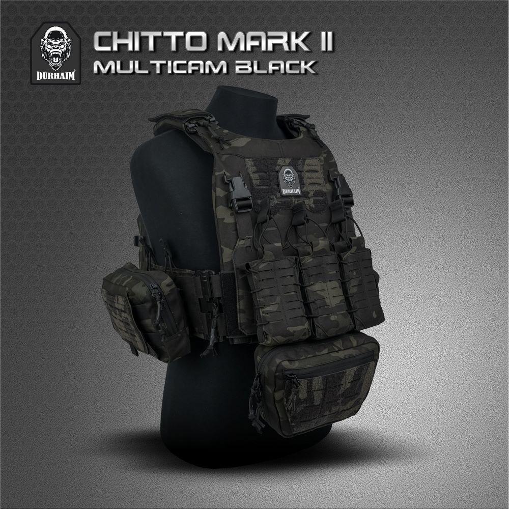 Rompi Durhaim Chitto MK II Tactical Vest - Multicam Black