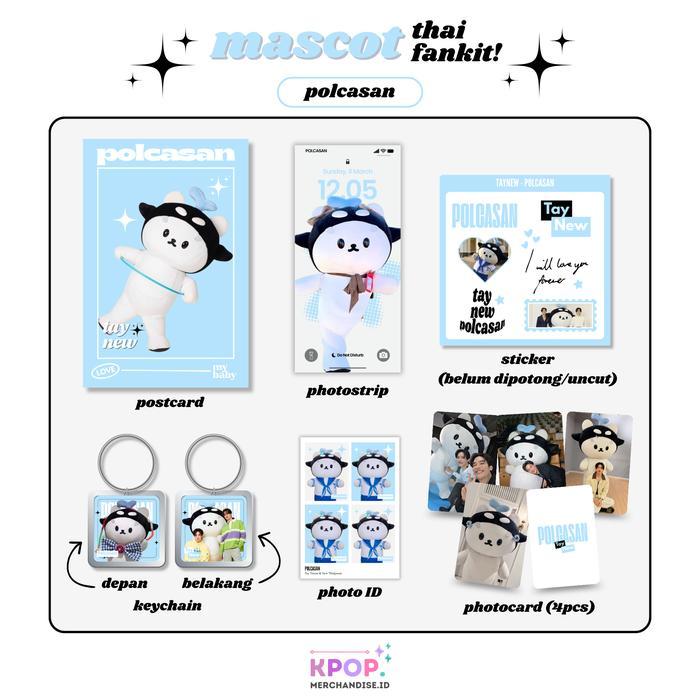 FANKIT MASCOT GMMTV FANMADE MINI FANKIT MASCOT GMMTV - polcasan, 1 set fankit